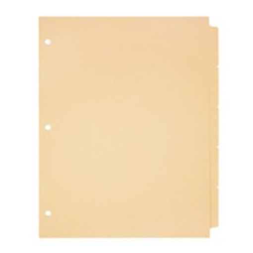 Picture of PF596A MANILA SIDE 5-TAB FILE COVER INDEXES