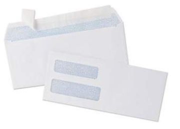 Monthly Log Summary Envelope - Side Gum Flap, White Stock
