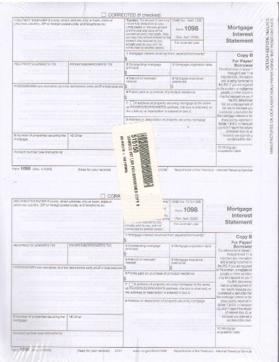 Picture of 5151 | 1098 Mortgage Interest Copy B